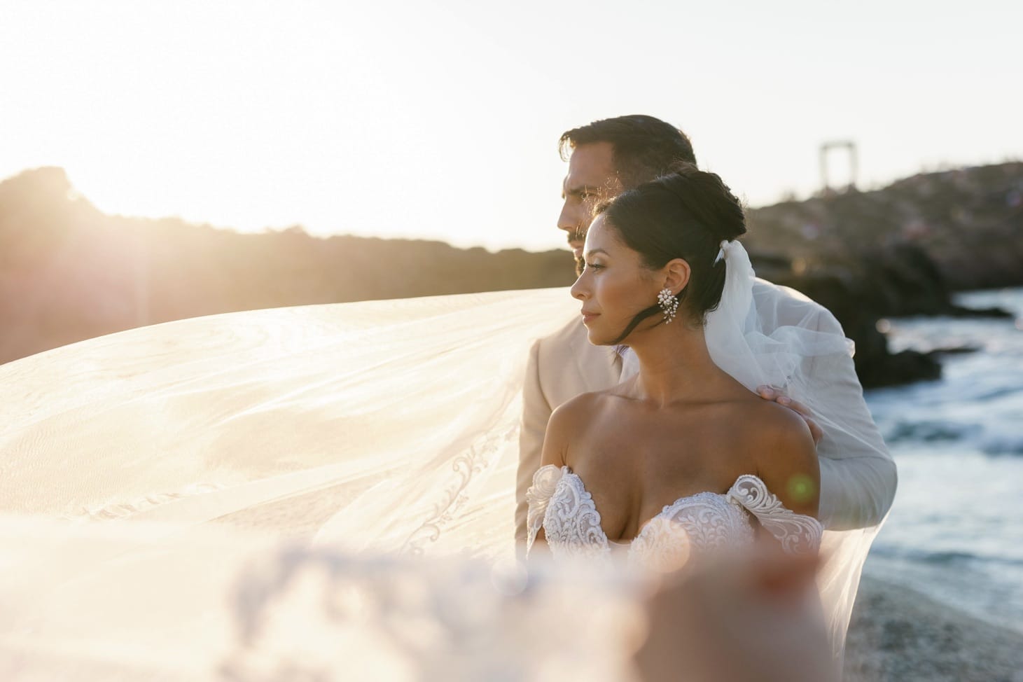 Wedding In Naxos - Temple of Apollo - Onaida & Christopher