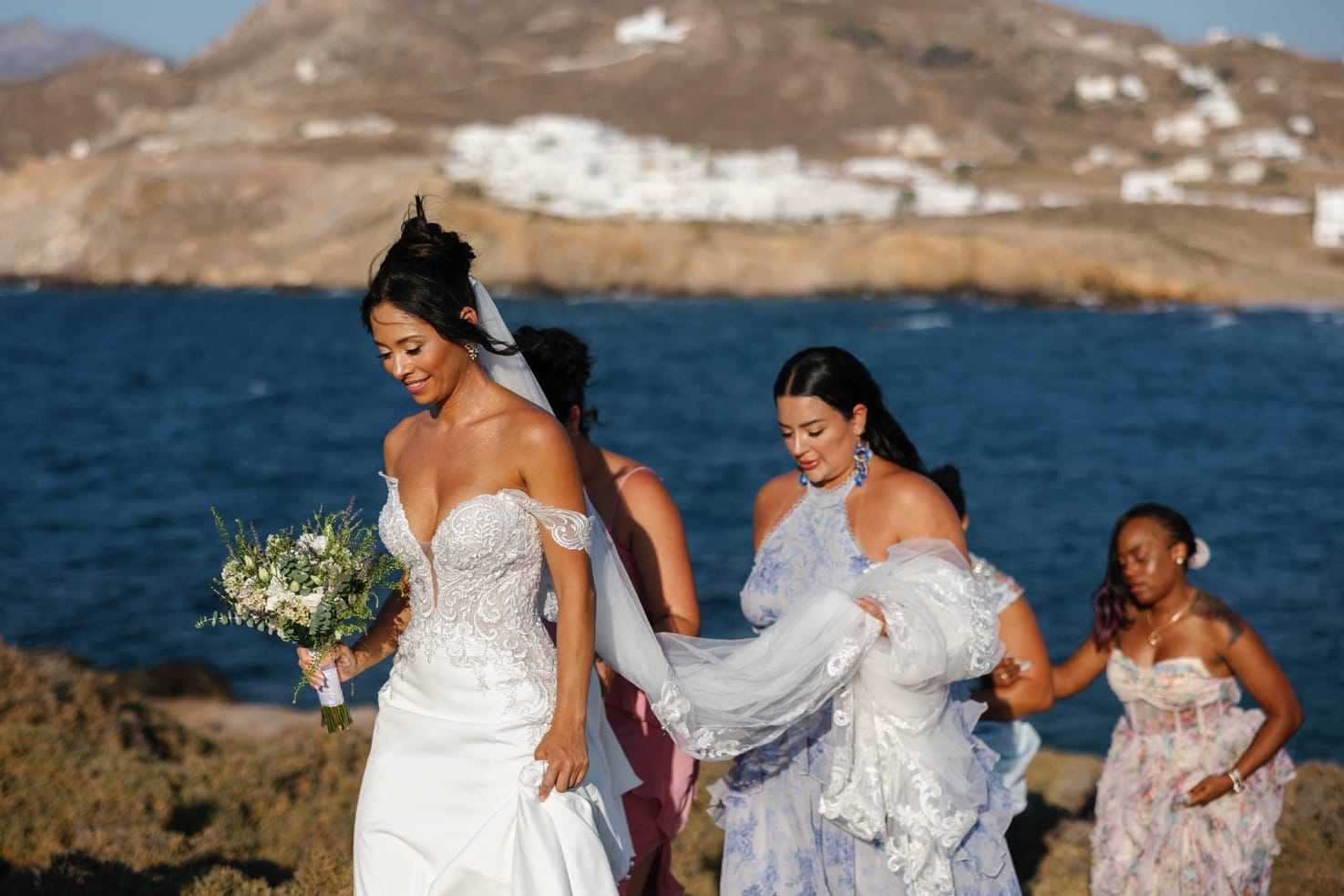 Wedding In Naxos - Temple of Apollo - Onaida & Christopher