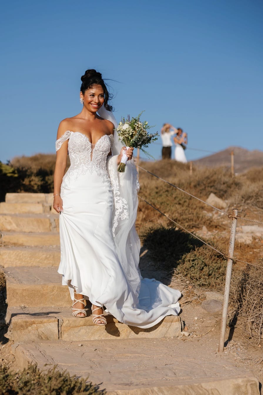 Wedding In Naxos - Temple of Apollo - Onaida & Christopher