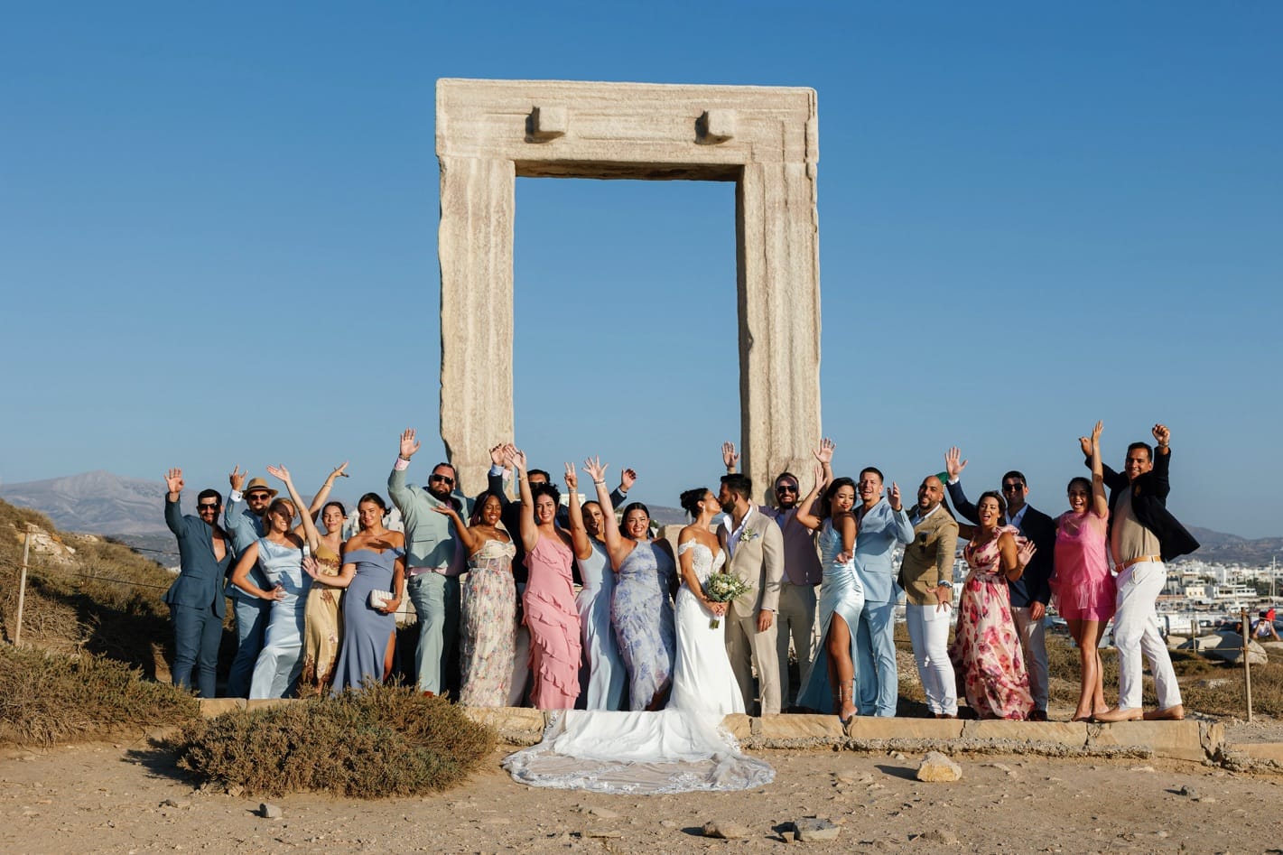 Wedding In Naxos - Temple of Apollo - Onaida & Christopher