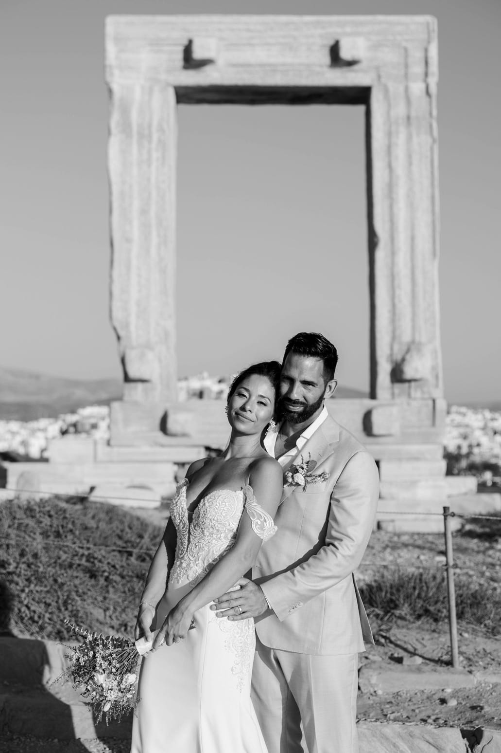 Wedding In Naxos - Temple of Apollo - Onaida & Christopher