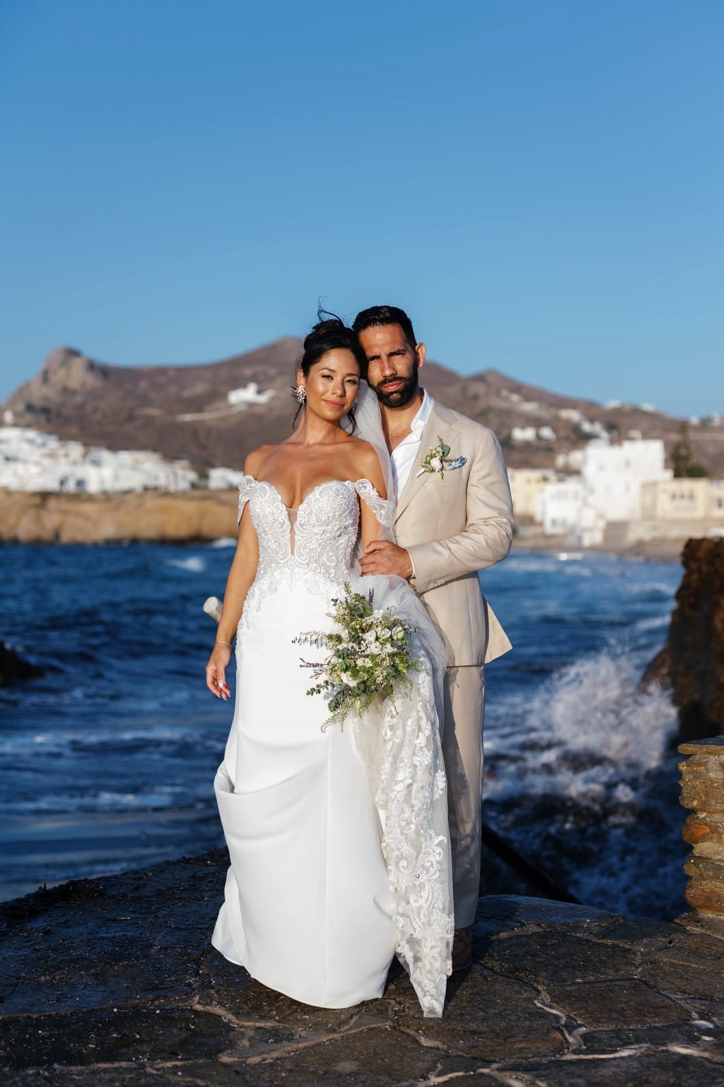 Wedding In Naxos - Temple of Apollo - Onaida & Christopher