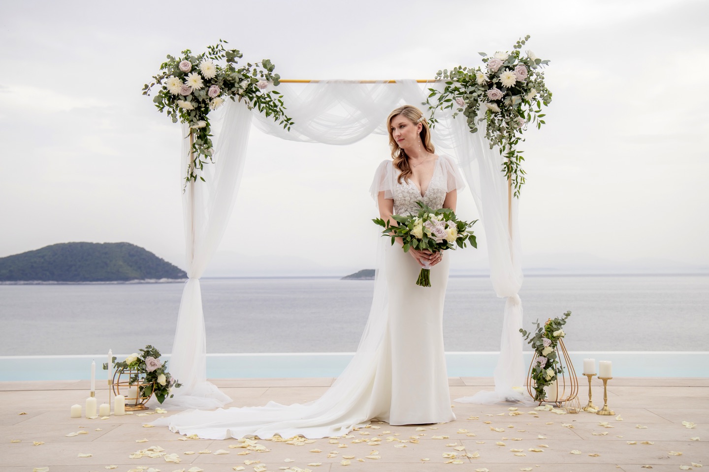 Micro Wedding In Skopelos - Whitney & Jeffrey